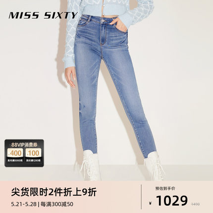 【土耳其牛仔】Miss Sixty牛仔裤女修身显瘦弹力个性休闲通勤百搭