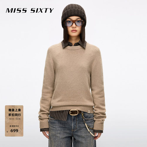 MissSixty圆领羊毛针织衫