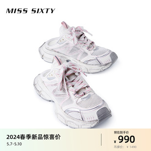 女包头半拖鞋 新款 Miss 运动鞋 懒人鞋 Sixty2024春季 设计做旧风格