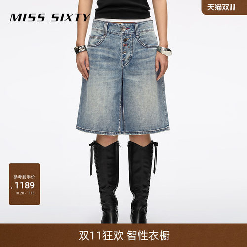 MissSixty多纽扣牛仔短裤