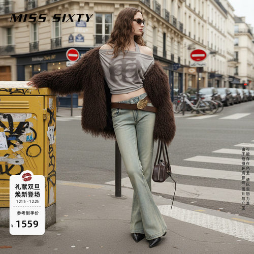 MissSixty做旧喇叭牛仔裤