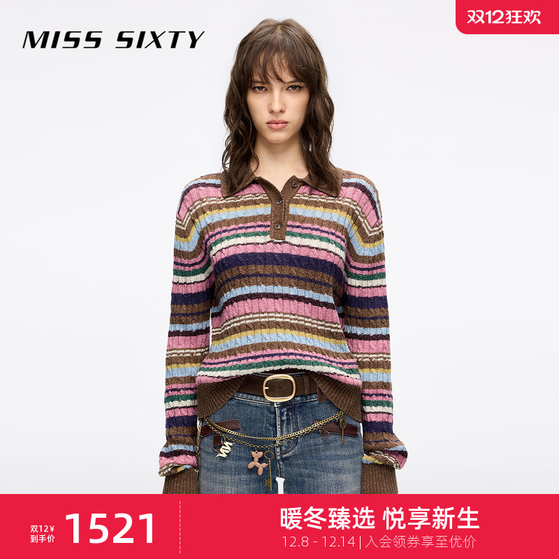 MissSixty条纹针织衫