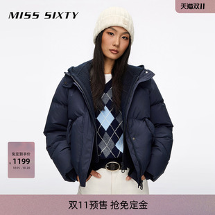 【免定金】Miss Sixty26冬季新羽绒服针织拼接可拆连帽90鸭绒外套