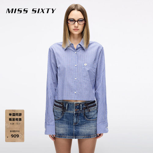 MissSixty宽松格子衬衫