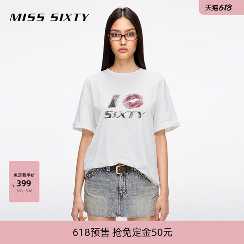 MissSixty圆领印花T恤