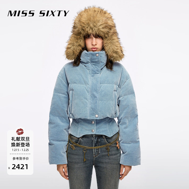 MissSixty拼接牛仔羽绒服