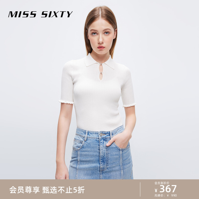 MissSixty优雅新中式钻扣套头衫