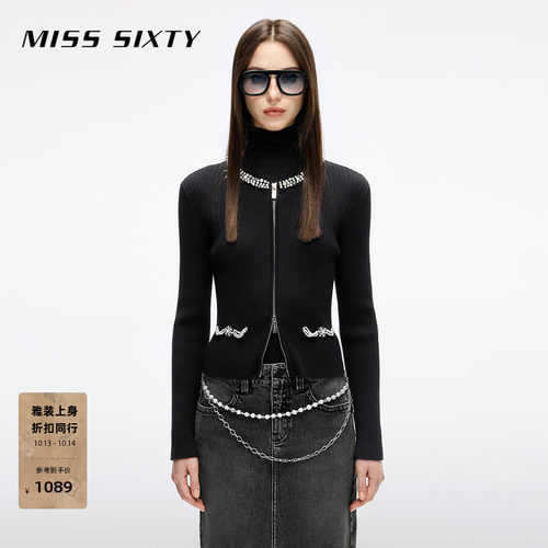 MissSixty钉珠针织开衫