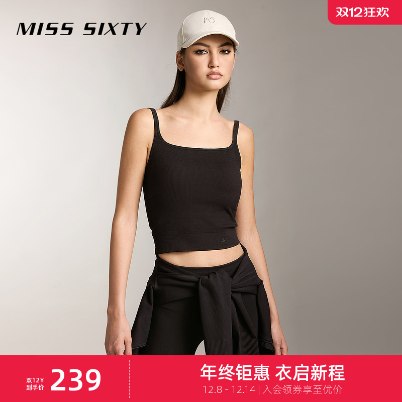 MissSixty带胸垫针织吊带背心
