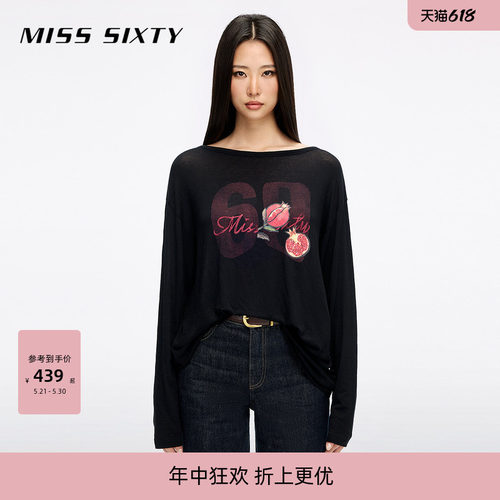 MissSixty印花长袖T恤