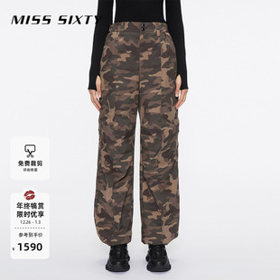 滑雪系列×防风防水 迷彩夹棉直筒裤 Miss 新款 女 Sixty季
