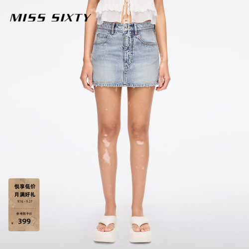 MissSixty刺绣牛仔短裙