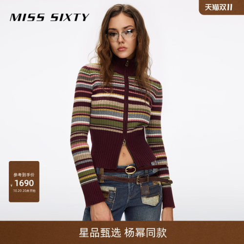 MissSixty撞色条纹针织衫