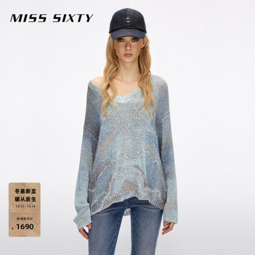 MissSixtyV领印花针织衫