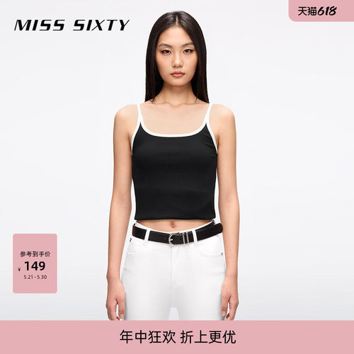 MissSixty撞色吊带背心