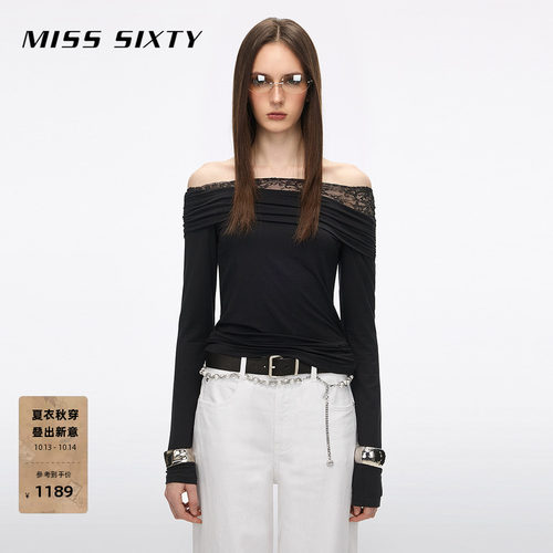 MissSixty蕾丝拼接T恤