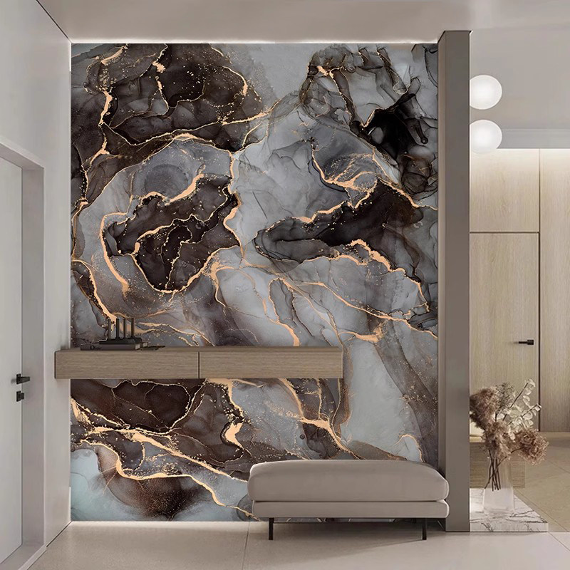 意式轻奢大理石纹玄关壁纸高级感仿奢石客厅沙发电视背景墙纸壁布,家装主材,无纺布墙纸,淘宝优惠券,粉丝福利购,淘宝优惠卷