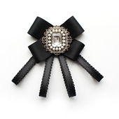 包邮 胸针韩国胸花夸张饰品巴一字针小香风山茶花珍珠赫本领针别针