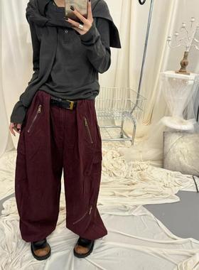SYReperes D【果实】2024秋配腰带拉链工装裤SY-0907-2266
