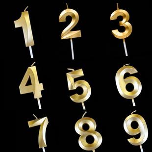 歌剧院数字生日蜡烛 INS风网红创意浪漫派对金色蜡烛周岁蛋糕装饰