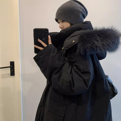 今年流行特惠高充绒量保暖巨好看的白鸭绒羽绒服女2026冬季新款