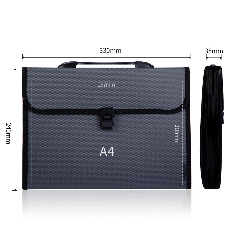 델리 오르간 가방 여성용 가방 크로스 바디 백 휴대용 다층 폴더 가방 간단한 학생 비즈니스 보관 폴더 13 그리드 보관 가방 시험지 분류 가방