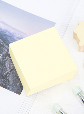 得力21510便利贴彩色便签纸学生用便利贴3*3正方形可爱便签本大容量n次贴商务多规格可撕卷式便签本400张/包