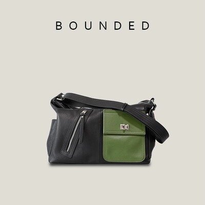 Bounded有界丨男女通用情侣包2025新品高级感头层牛皮斜挎包