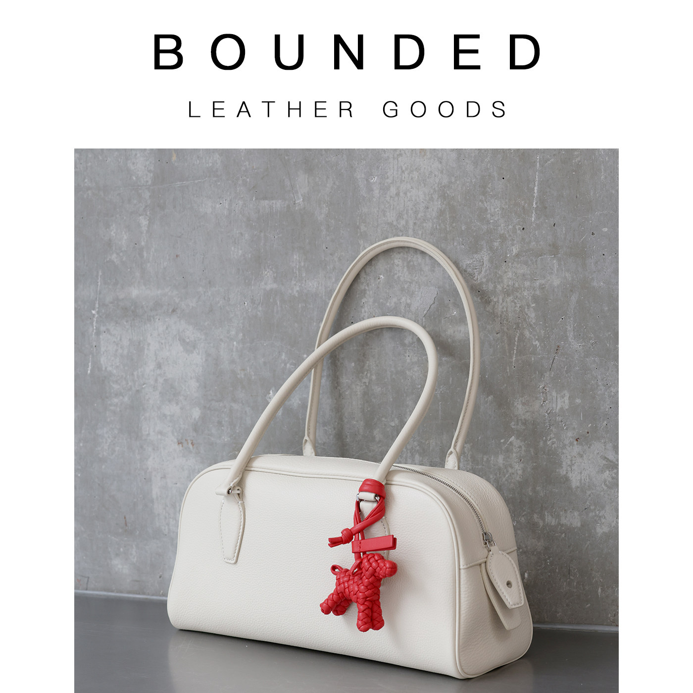 EW India保龄球包 摔纹头层牛皮横版腋下包老钱风大容量奢感包