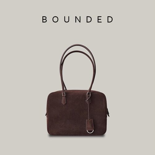 Bounded磨砂皮大容量羽毛包