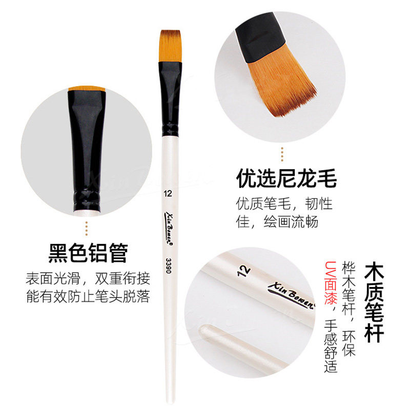 人体面部脸彩彩绘刷晕染渐变水粉油彩画笔勾线平头刷10支化妆套刷,彩妆/香水/美妆工具,化妆刷,淘宝优惠券,粉丝福利购,淘宝优惠卷