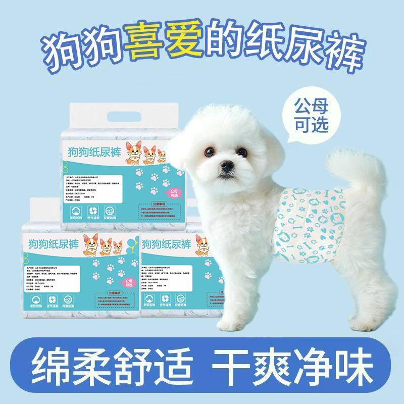 狗狗尿不湿公狗狗纸尿裤礼貌带夏季一次性超薄透气泰迪狗狗生理裤