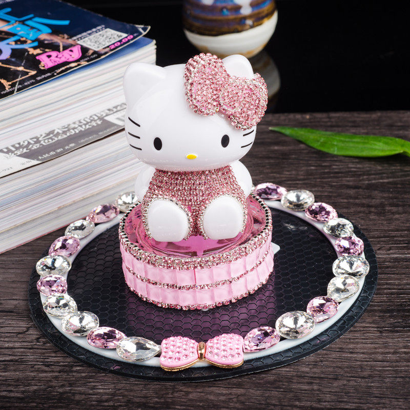 车载摆件美夜思hellokitty香水座