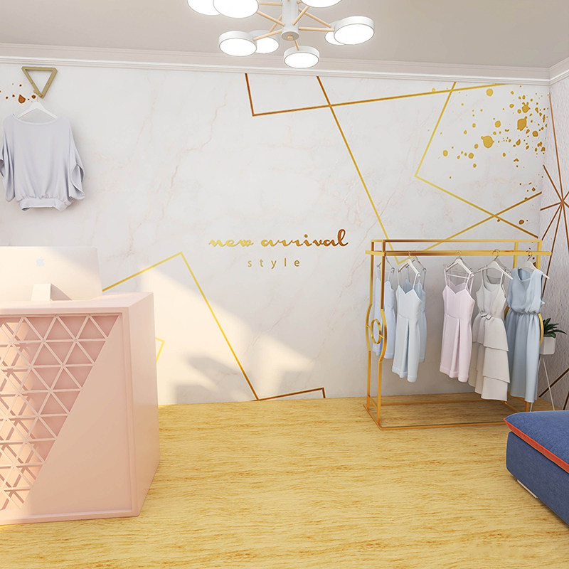 网红北欧仿大理石墙纸客厅美容院美甲店服装店女装专用背景墙壁纸在类目 家装主材, 墙纸, PVC墙纸中 - 来自Buy2taobao.com提供专业的淘宝代购服务