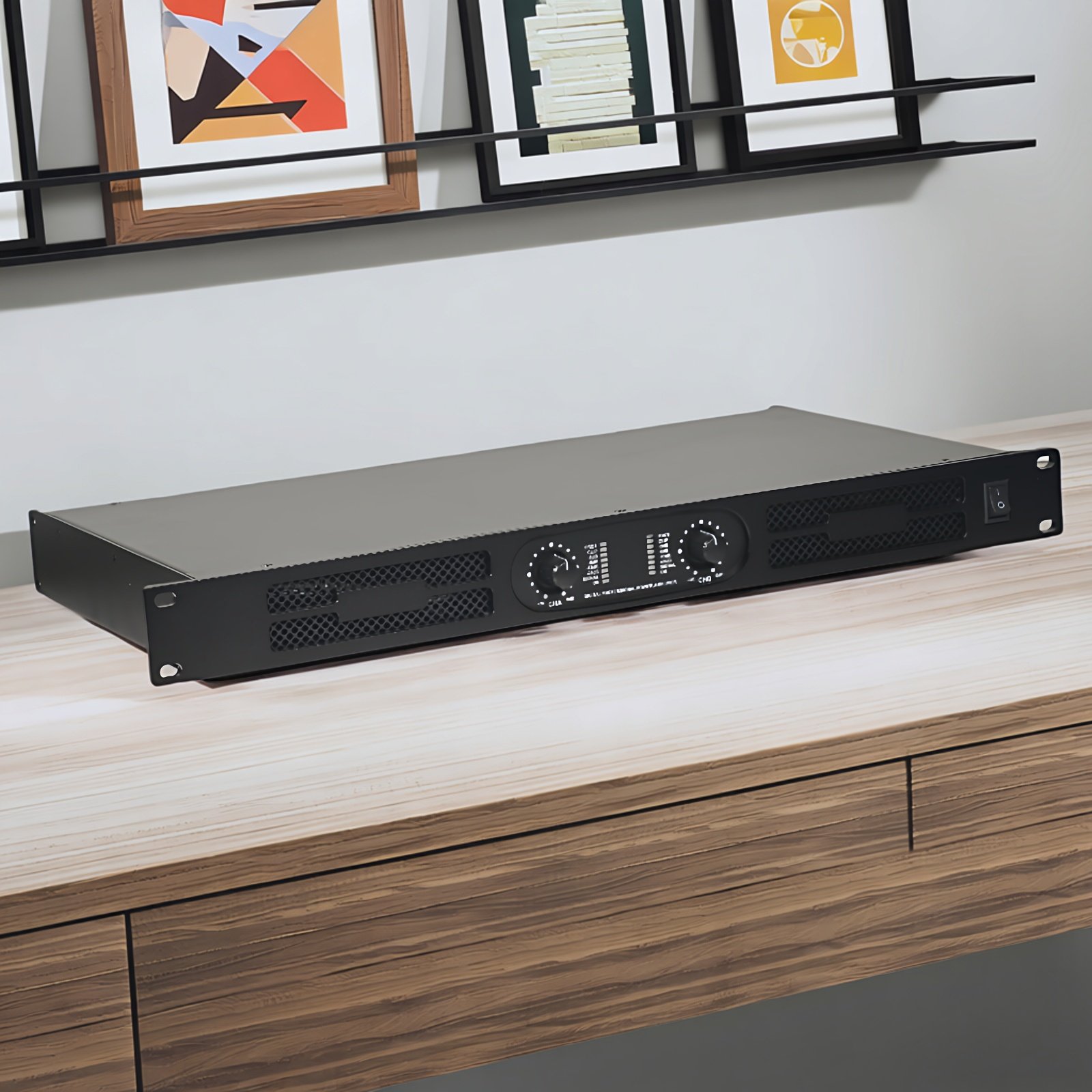 诗睿DP1000 1U机型D级专业数字功放大功率2025W*2专业数字放大器