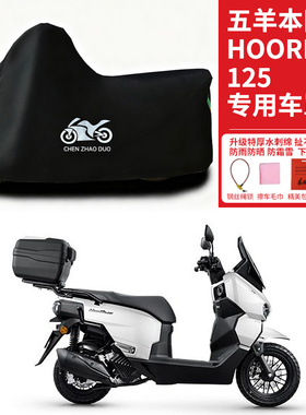 适用五羊本田HooRide125踏板摩托车防晒防雨雪车衣车罩遮阳防尘罩