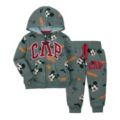 外贸婴儿卫衣连帽两件套中小童字母外套拉链春秋单层宝宝运动套装