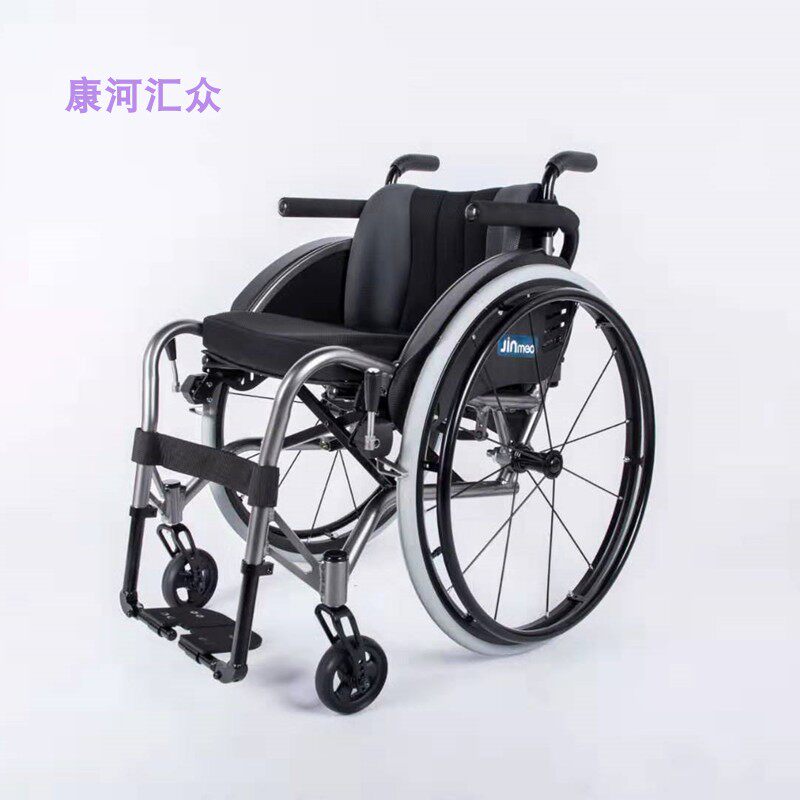 中进431轮椅 轻便运动款航钛铝合金 折叠  易携带 现货