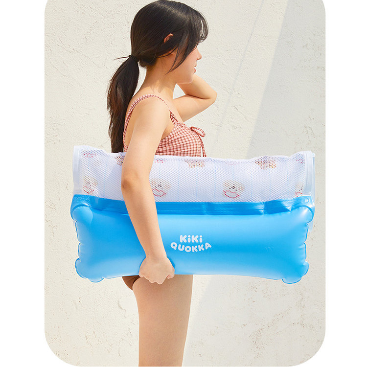 KIKIQUOKKA金袋鼠Quokka浮床可爱充气充气床游泳装备戏水韩国正版