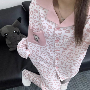 优质云朵棉】春秋季长袖女士大码睡衣卡通KT家居服两件套装可外穿