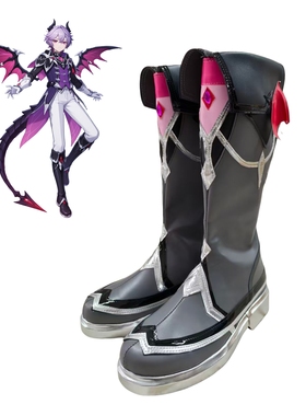 cosplay鞋原神杜林cos鞋定制黑色动漫表演鞋子