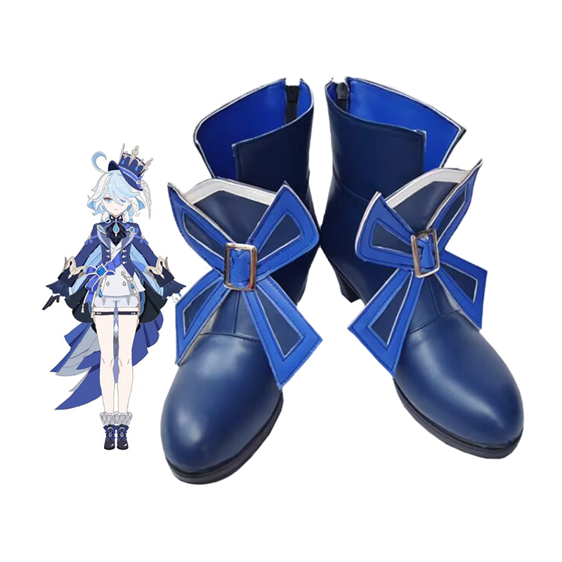 原神cos枫丹水神npc新角色鞋 芙卡洛斯cosplay鞋子定制定做