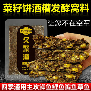 钓鱼窝料菜籽饼酒糟野钓打窝料发酵玉米酒米鲤鱼鲫鱼专用隔夜饵料