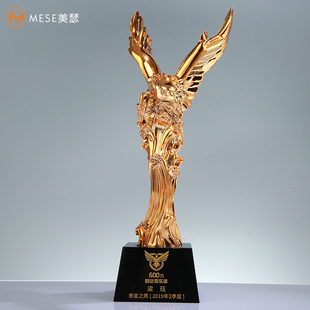 雄鹰树脂奖杯奖杯制作新款奖杯定制月度奖杯定制精英奖团业绩冠军