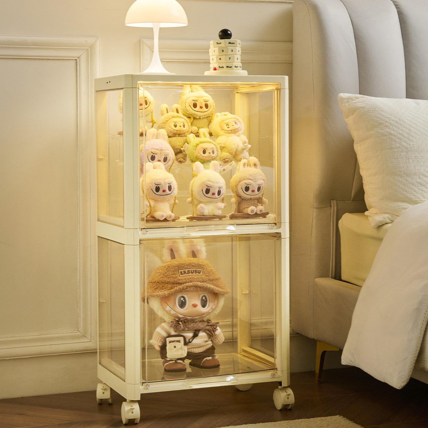 手办展示柜盲盒收纳展示架陈列架