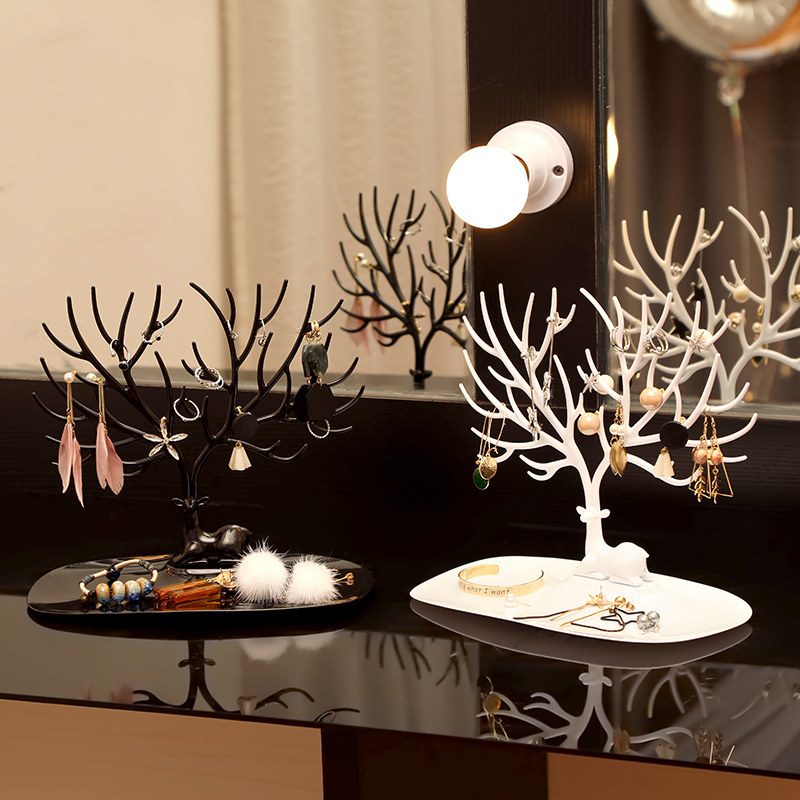 耳环收纳盒桌面耳饰展示架挂耳钉耳坠戒指项链放手饰品收拾首饰盒|msdalam kategori penyatuan simpanan, Rumah Storage Appliances, rak simpanan, rak barang kemas - dari Buy2taobao.com untuk memberikan perkhidmatan ejen Taobao profesional membeli