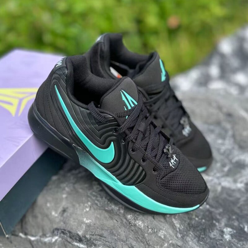 Nike JA 2EP耐克男子篮球鞋莫兰特二代黑绿色实战耐磨 FD7327-003