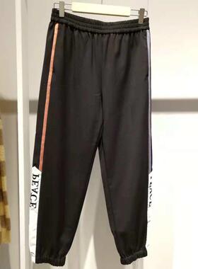 2020冬运动风休闲简约A5GB84701撞色收脚口休闲长裤A5GB8470189