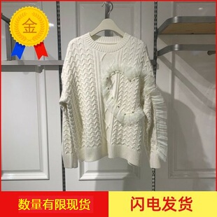 A5EEC1A71 鸟时尚 爱心网纱线套衫 新款 A5EEC1A7171 2023年春季