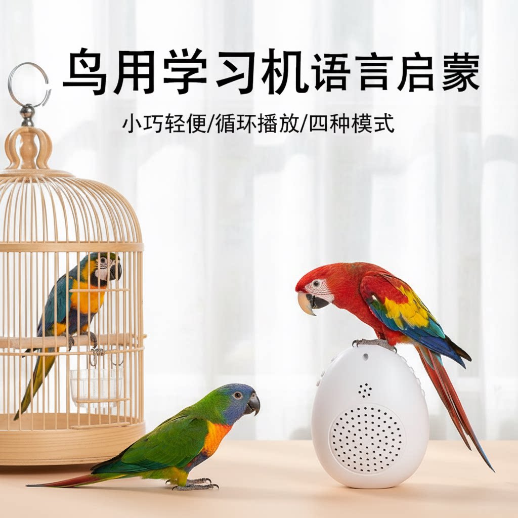 鸟用学习机复读机教鸟学说话录音鹦鹉学话机鹦鹉学说话录音机图片